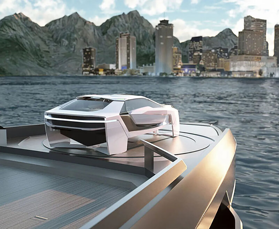 跑車式未來電動水翼飛船——Future-E的圖1
