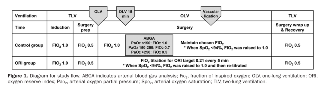 吸入氧浓度怎么读文献精读 ｜ 使用氧储备指数ORI连续滴定吸入氧浓度以减少单肺通气期间的氧气暴露_https://www.jmylbn.com_新闻资讯_第3张