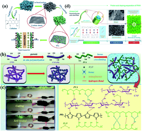 津科大刘苇/倪永浩院士综述:高性能木质纤维素衍生的水凝胶/气凝胶基柔性准固态超级电容器的图13