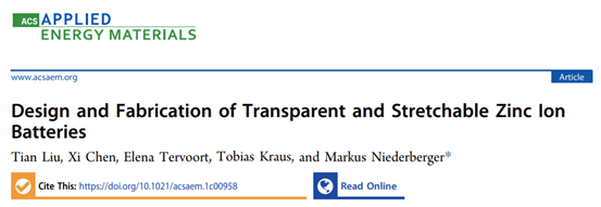 ETH团队设计，制造透明可拉伸的水凝胶锌离子电池的图1