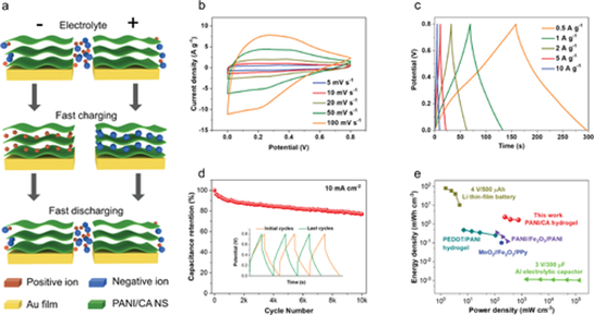 西南交大杨维清/张海涛，UCLA陈俊：空气稳定的导电聚合物油墨，打印可穿戴微型超级电容器的图4