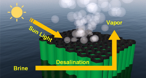 东华丁彬/武大邓红兵《ACS Nano》芦苇叶启发的二氧化硅纳米纤维气凝胶，用于耐盐太阳能海水淡化的图2