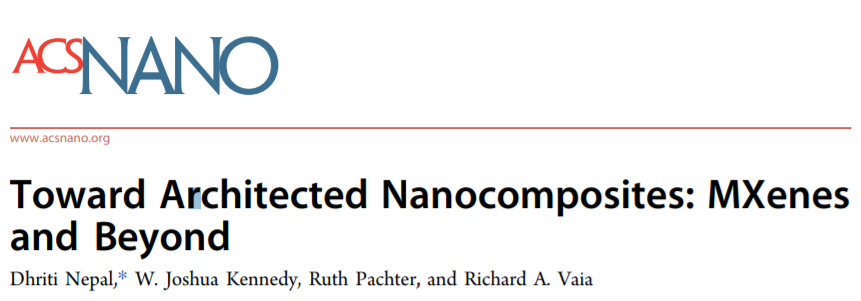 《ACS Nano》邁向建筑納米復合材料：MXenes和更高的圖1