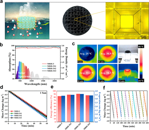 南京林业大学杨小飞《ACS Nano》烯/PVA/壳聚糖水凝胶表面图案化, 用于高产太阳能蒸汽的图6