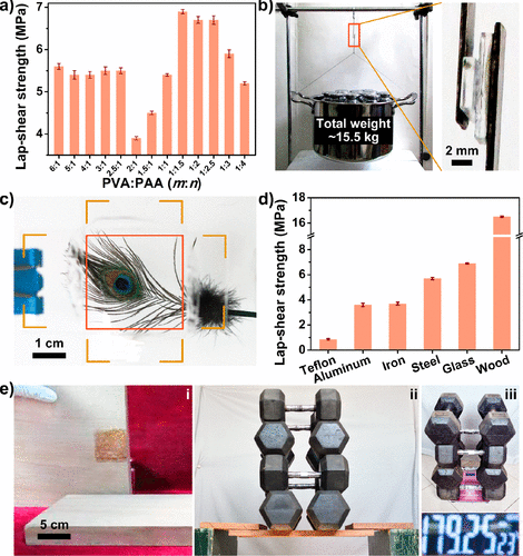 《ACS Materials Lett.》吉林大学孙俊奇：PVA/PAA超强水基超分子胶粘剂的图6