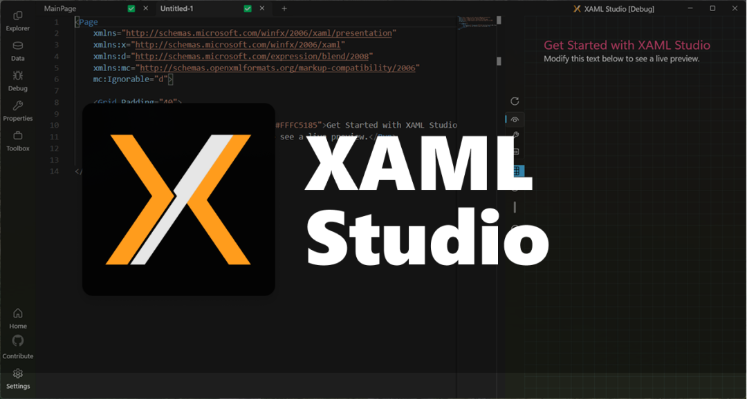 微软开源 XAML Studio
