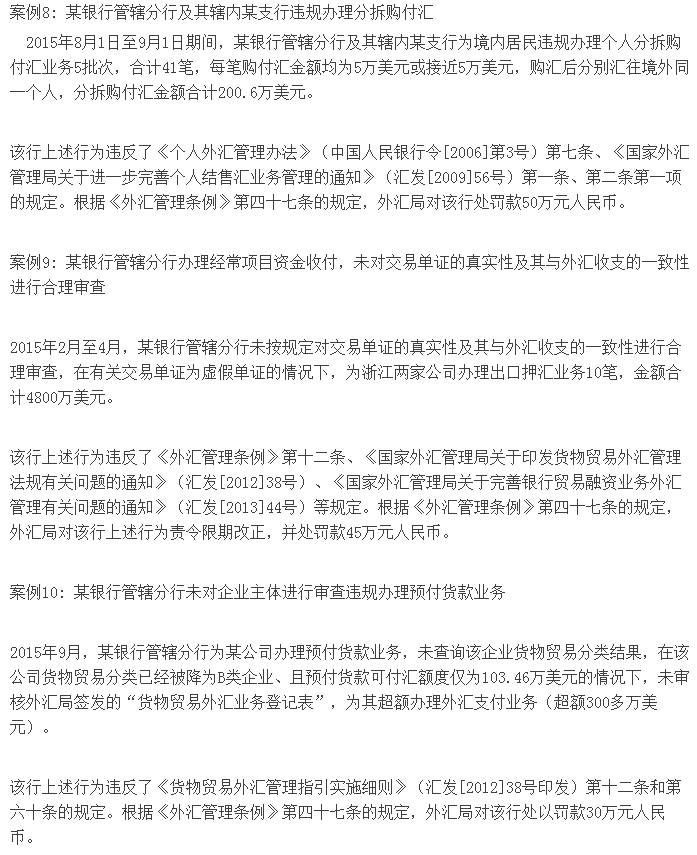 购汇用途 不一致 外管局 罚款