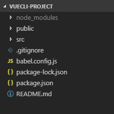 vue-cli 3项目目录