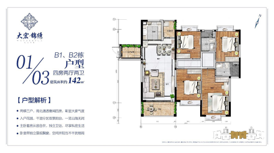南沙湾板块大宏锦绣在售户型有哪些？
