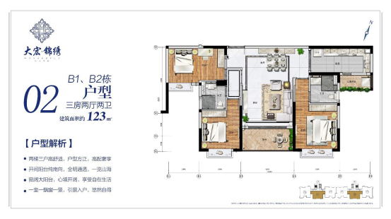 南沙湾板块大宏锦绣在售户型有哪些？