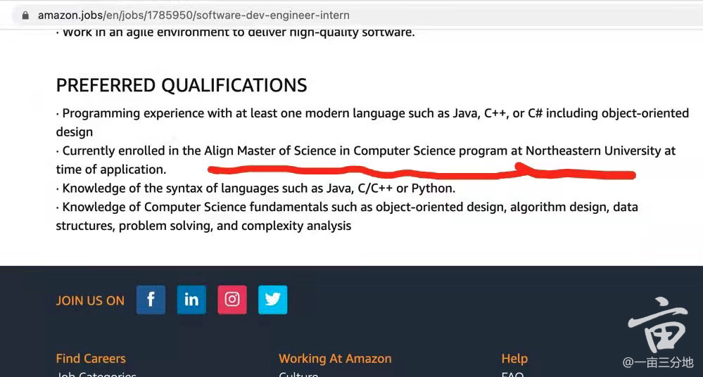 凭啥 东北大学cs专业牛到amazon为其专设岗位 一亩三分地warald 瓦斯阅读