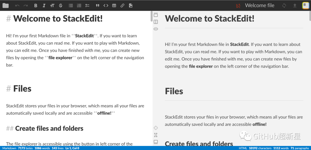 Github上一款强大的浏览器中运行的Markdown编辑器：StackEdit - Py学习