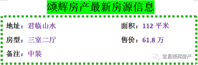 【颂辉房产】元月26日最新房源