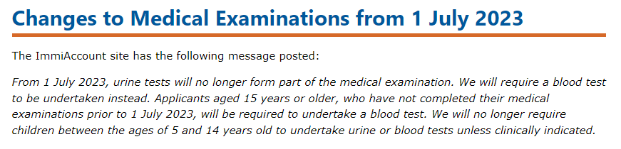 澳洲发布签证体检新规：7月1日起血液检查将替代原来的尿检