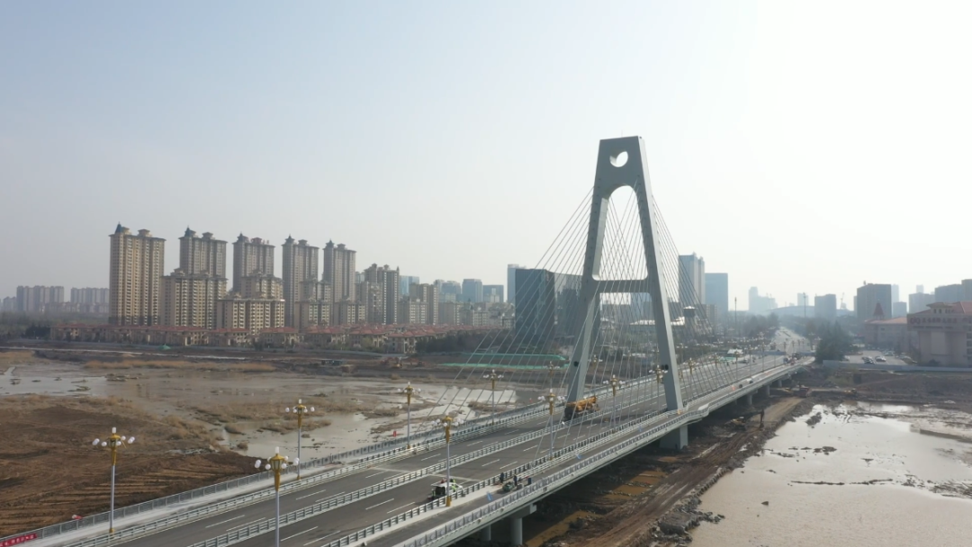 寿光农圣街弥河大桥正式通车航拍来了