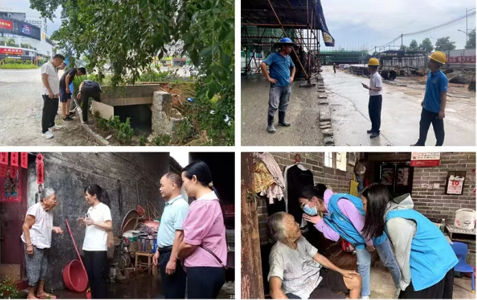 云浮市新兴县新城镇组织全镇党员、志愿者和网格员等“十个一”力量迅速下乡入户。