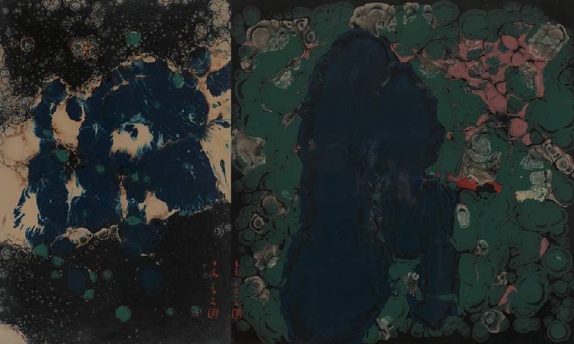 《今夕·何夕》 60×100cm 大漆,木板  2012年