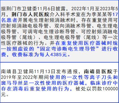 一次性耗材是什么大批一次性耗材重复使用，多名人员被判刑！_https://www.jmylbn.com_新闻资讯_第4张