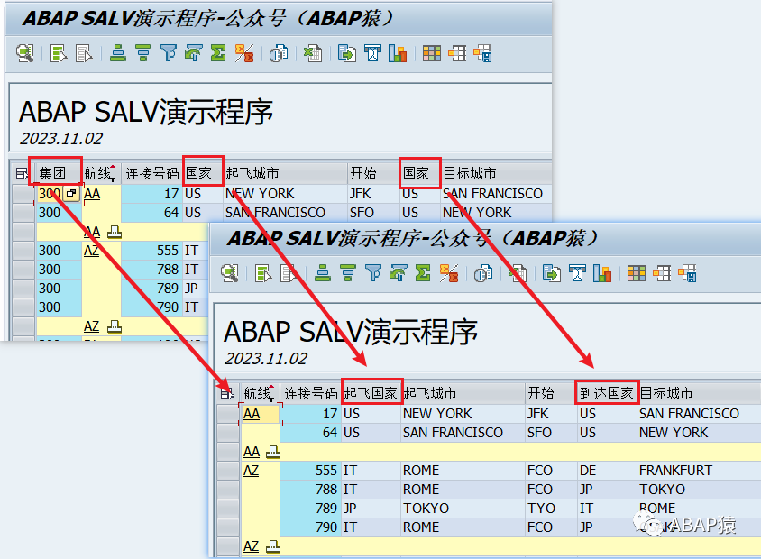 ABAPSALV 隐藏列修改列标题添加图标列调整列位置 - 封面图