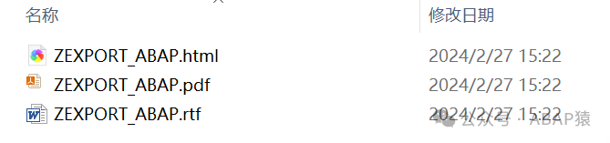 SAPGUIABAP 代码导出 PDFHTMLRTF 格式 - 封面图
