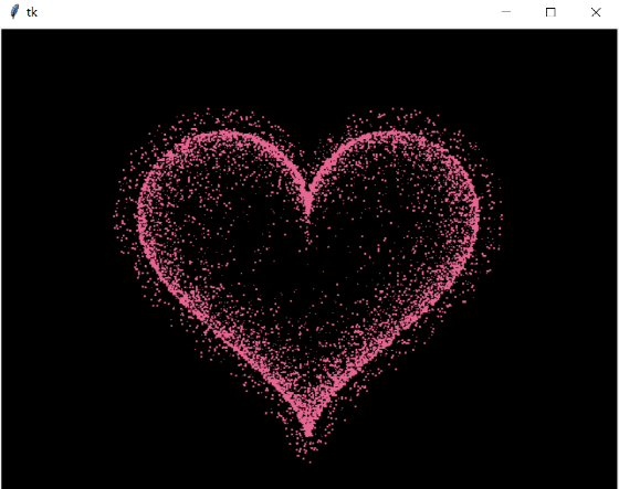 用python3.8画爱心_用python画一个爱心_python3画爱心