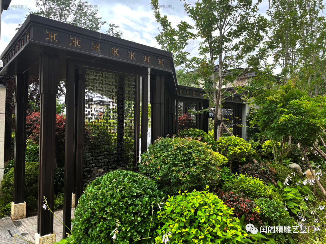 营口佰仕·樱溪-实景案例-闰阇门业 | 装甲门 | 铸铝门 | 铝雕门_高端