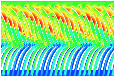 开源CAE Code_Saturne案例 | 压气机旋转失速现象的CFD仿真的图22