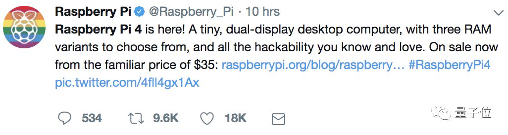 树莓派4发布！CPU提升3倍，性能堪比主流PC，AI能力大增，顶配售价55美元