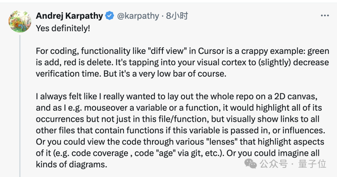大神Karpathy炮轰复杂UI应用没有未来，Adobe首当其冲，网友：不提供文本交互，就是在阻挡AI浪潮 | 量子位