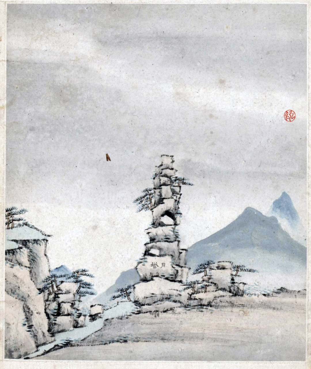 弘仁《黄山图册》六十开,收藏了