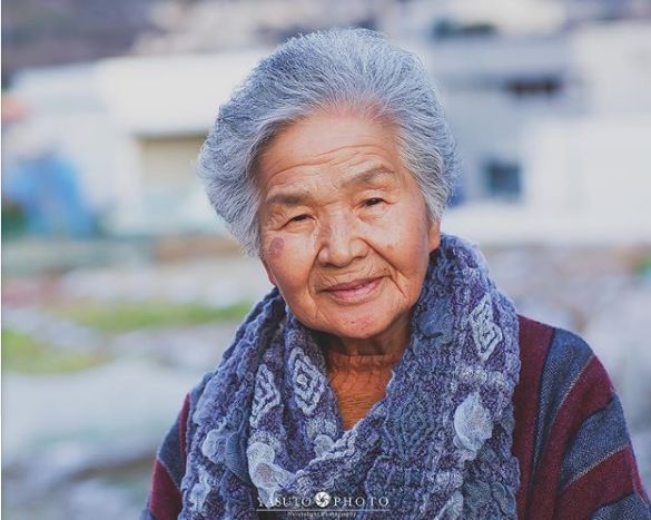 櫻花樹下85歲奶奶和柴犬一張圖片，獲12萬人點讚：