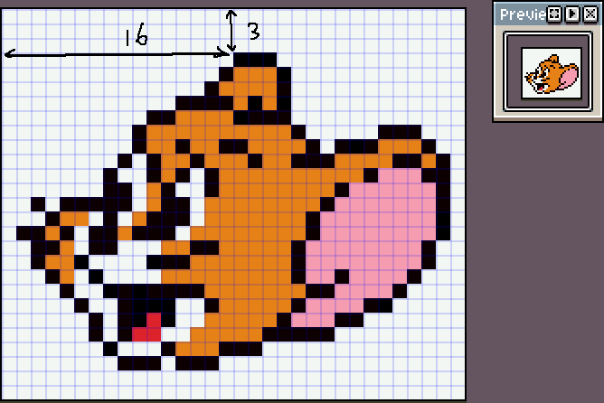 画图工具怎么调像素_怎么用画图调整像素_像素画图片有格子