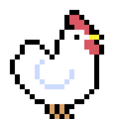 像素画初级教程 鸡的画法 教你画像素画 微文库