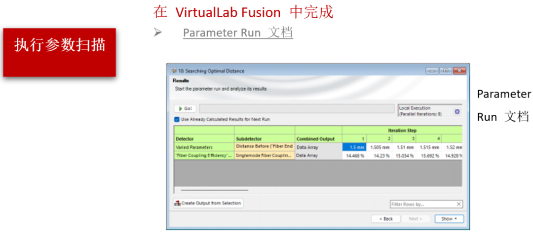 VirtualLab Fusion應(yīng)用：將光耦合入單模光纖的最佳工作距離的圖12