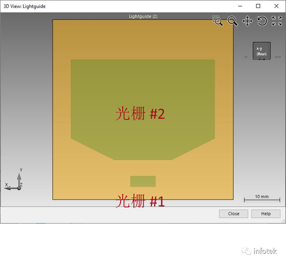 VirtualLab：二维周期光栅结构（菱形）光波导的应用的图6