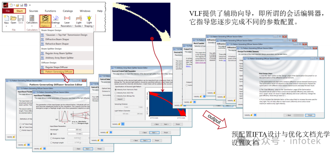 VirtualLab Fusion应用：衍射光束扩散器产生LightTrans标识的设计与分析的图10