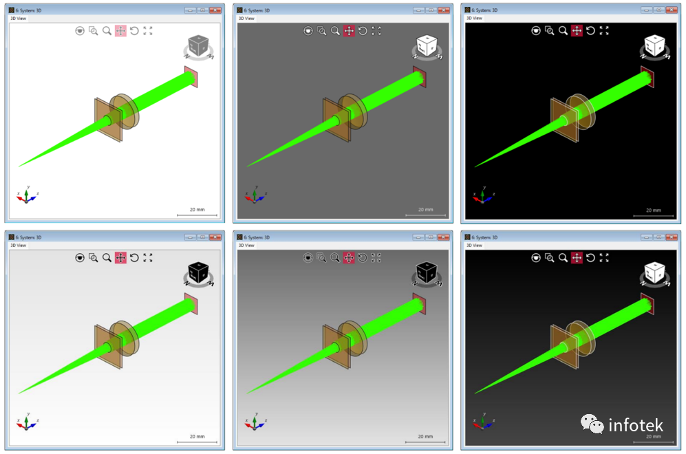 光学系统的三维可视化的图11