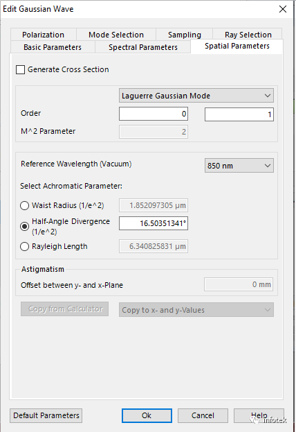 VirtualLab：使用兩個不相關的模式模擬VCSEL光源的圖11