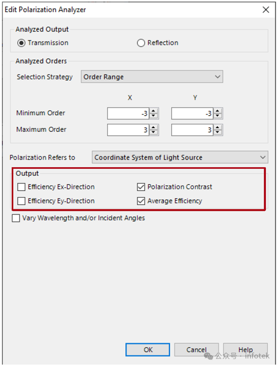 VirtualLab：光栅偏振分析器的图6