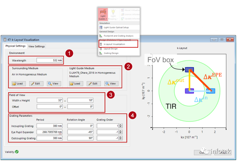 VirtualLab AR：使用光波导元件模拟“HoloLens 1”型布局的图6