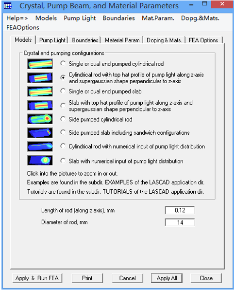 LASCAD：如何計算Yb:YAG薄片激光器的熱透鏡和激光功率輸出
