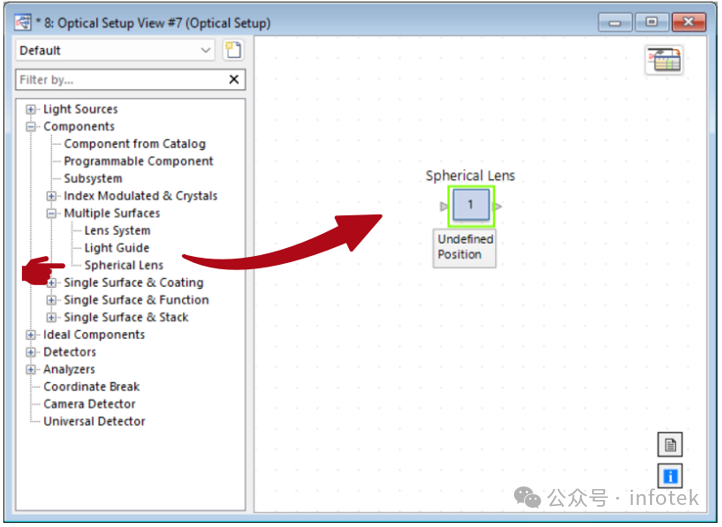 VirtualLab Fusion应用：球面透镜元件的图2