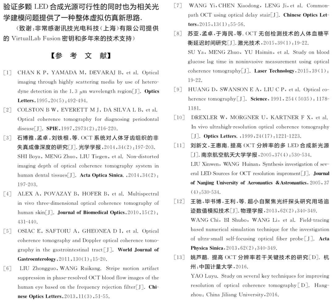 基于VirtualLab Fusion的TDOCT系統(tǒng)合成光源仿真的圖5