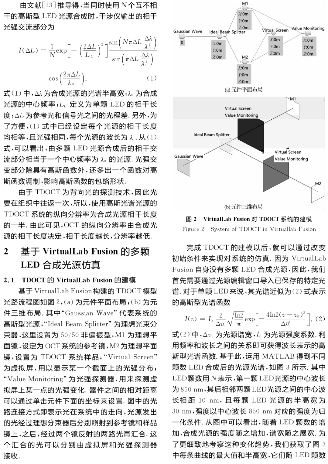 基于VirtualLab Fusion的TDOCT系統(tǒng)合成光源仿真的圖2