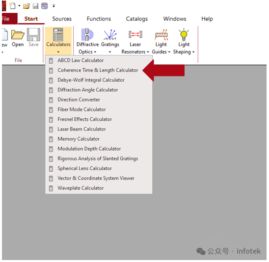 VirtualLab Fusion應(yīng)用：相干時(shí)間和相干長度計(jì)算器的圖2