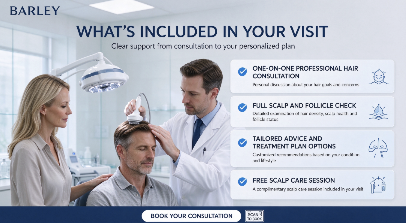 Free Scalp & Hair Consultation for Expats at Barley Hair Transplant