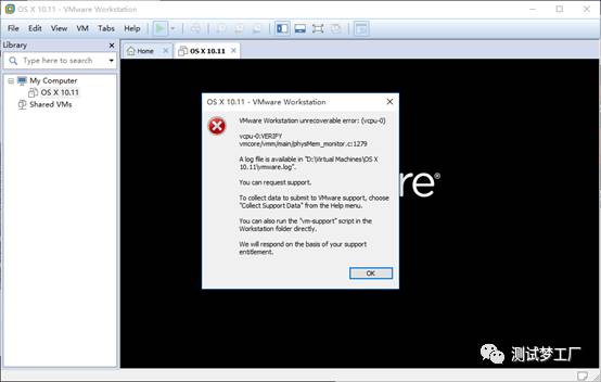 使用Vmware虚拟机部署开发环境之Mac OS X系统安装