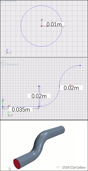 STAR-CCM+模型实例：模拟简单弯管流动 ----不同湍流模型的对比的图1
