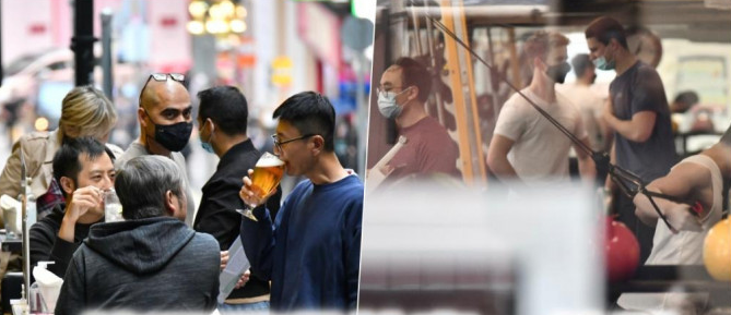香港黑帮寿宴违反限聚令，警方到场百万罚款“大礼”助兴……