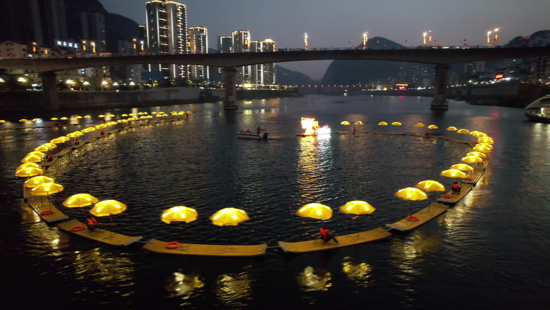 新春走基层思南龙凤呈祥游乌江同贺新春庆盛世